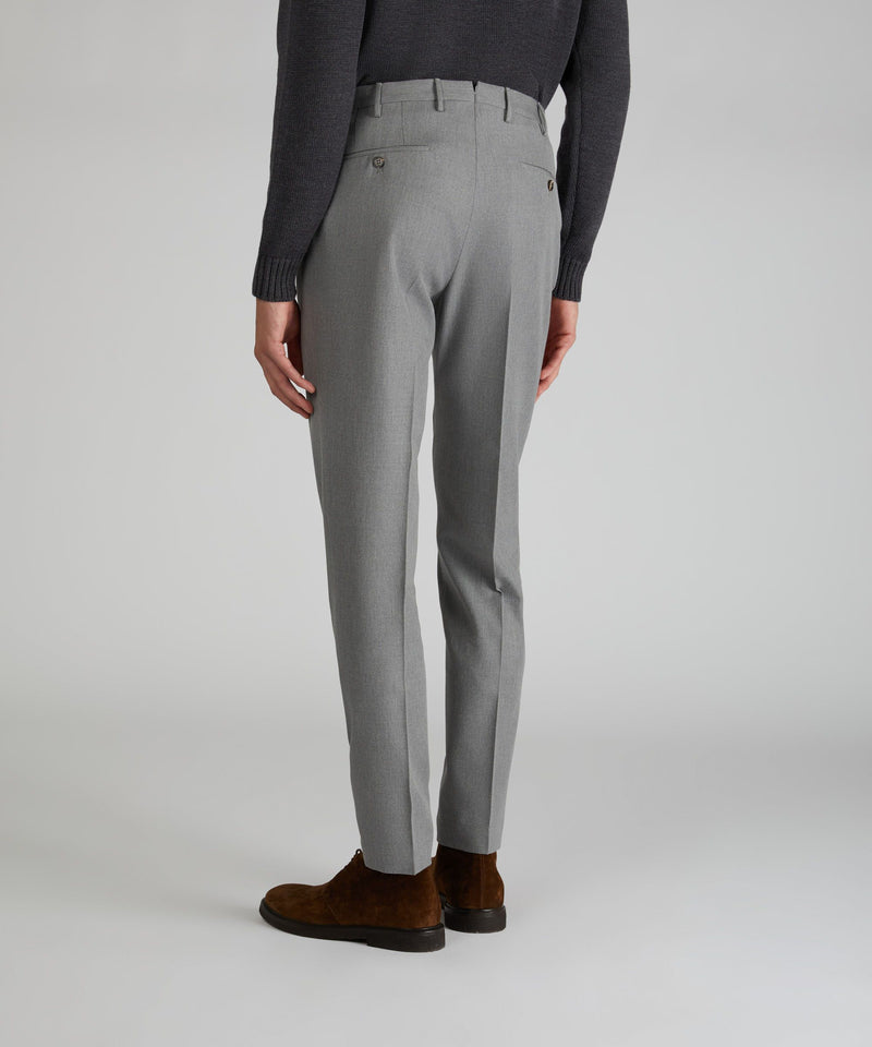 Slowear Pantalone tapered fit in twill di cotone e lana Promozione