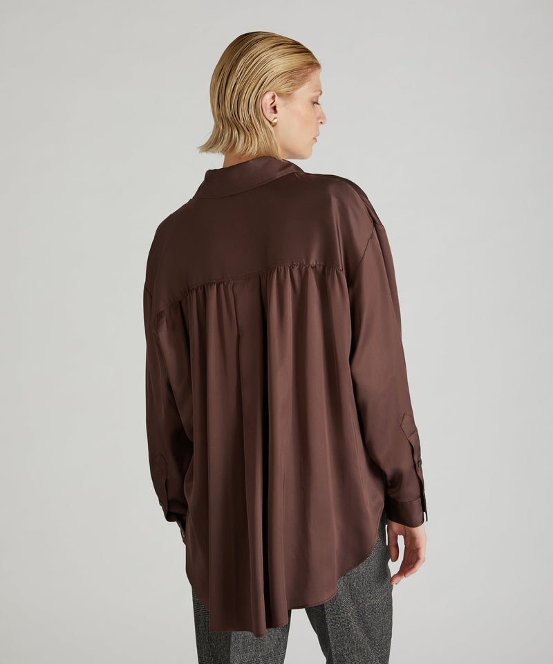 Slowear Camicia wide fit in raso Affare Del Giorno