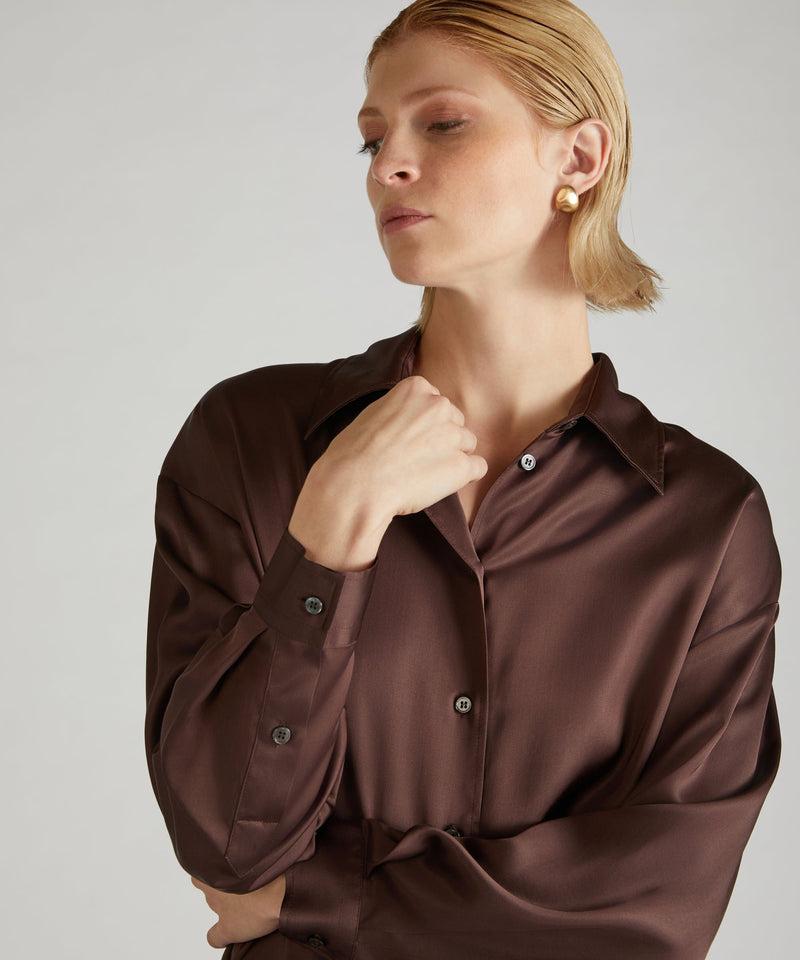 Slowear Camicia wide fit in raso Affare Del Giorno