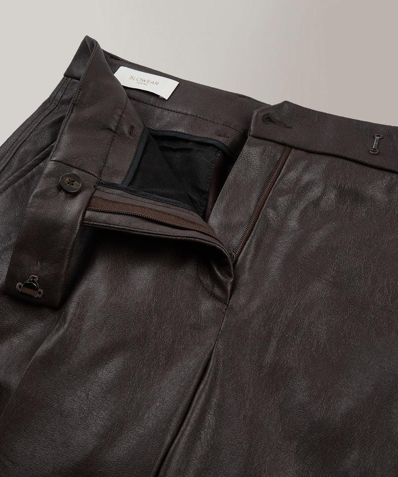 Slowear Pantalone slim fit in similpelle Economico