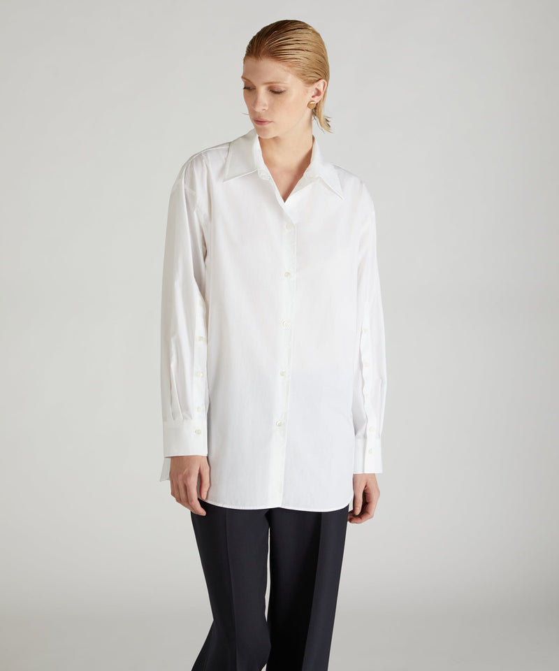 Slowear Camicia regular fit in popeline di cotone Online