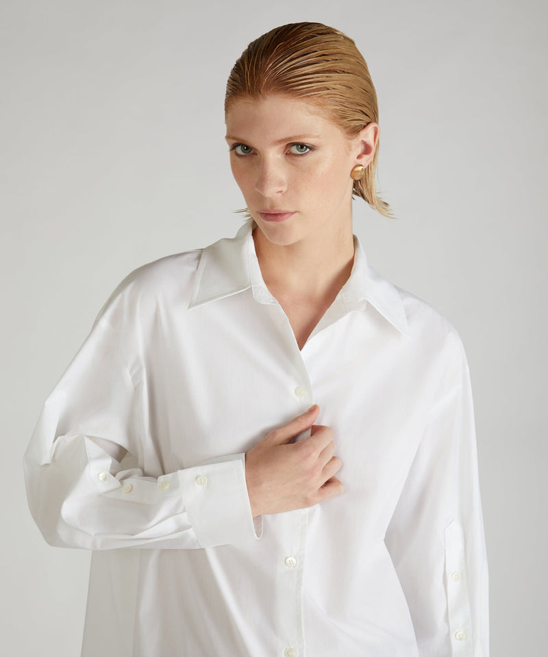 Slowear Camicia regular fit in popeline di cotone Online