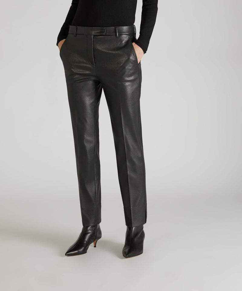 Slowear Pantalone slim fit in similpelle stretch Outlet