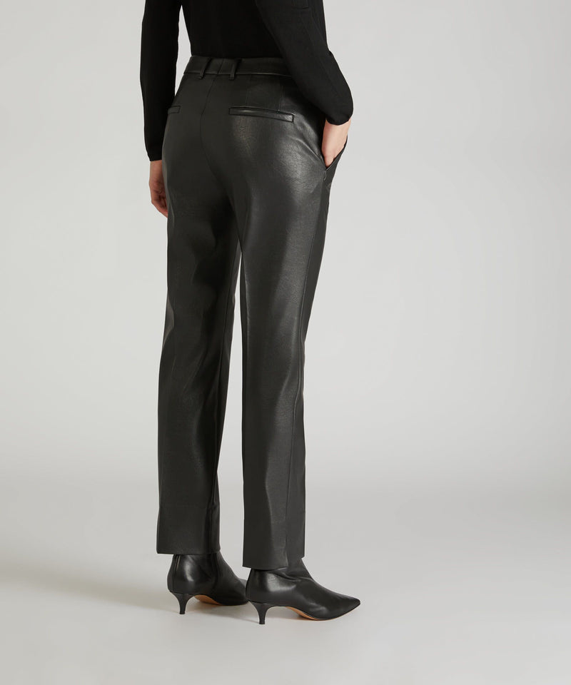 Slowear Pantalone slim fit in similpelle stretch Outlet