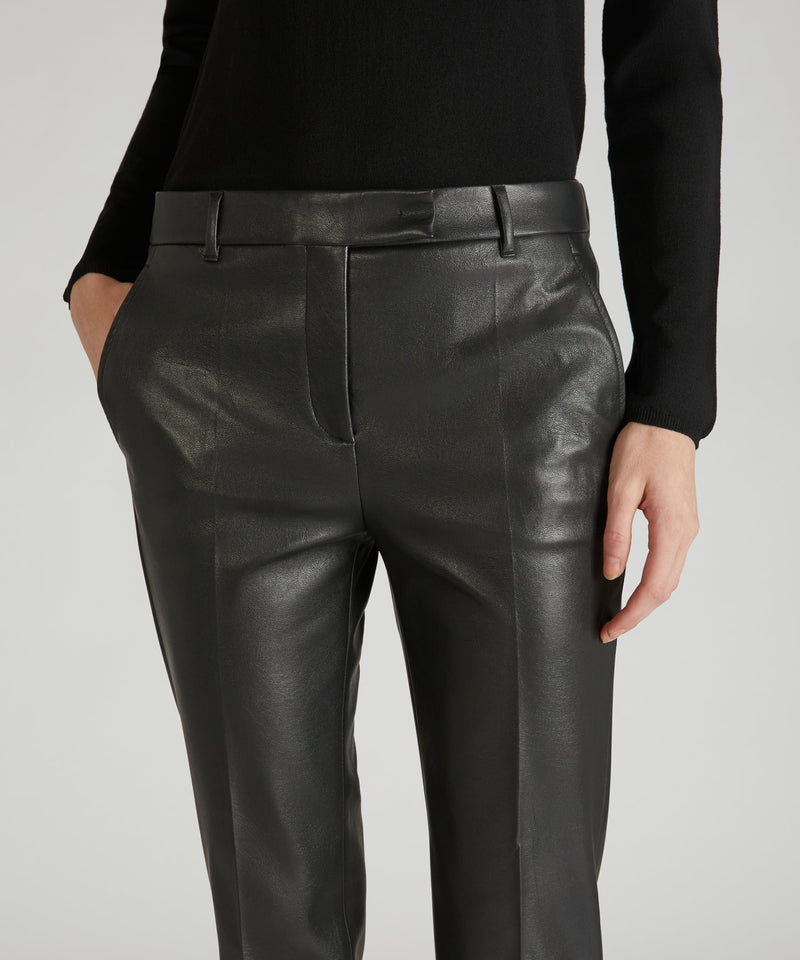 Slowear Pantalone slim fit in similpelle stretch Outlet