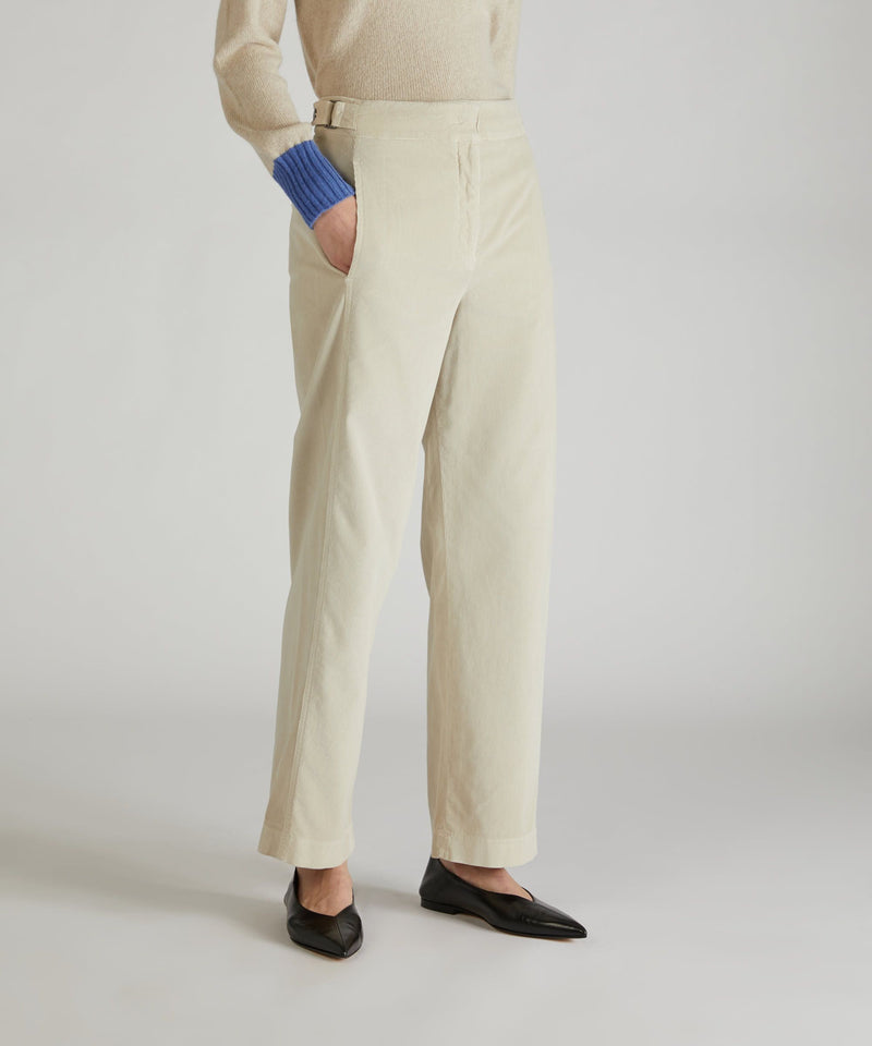 Slowear Pantalone regular fit in velluto In Vendita