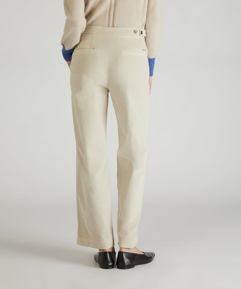 Slowear Pantalone regular fit in velluto In Vendita