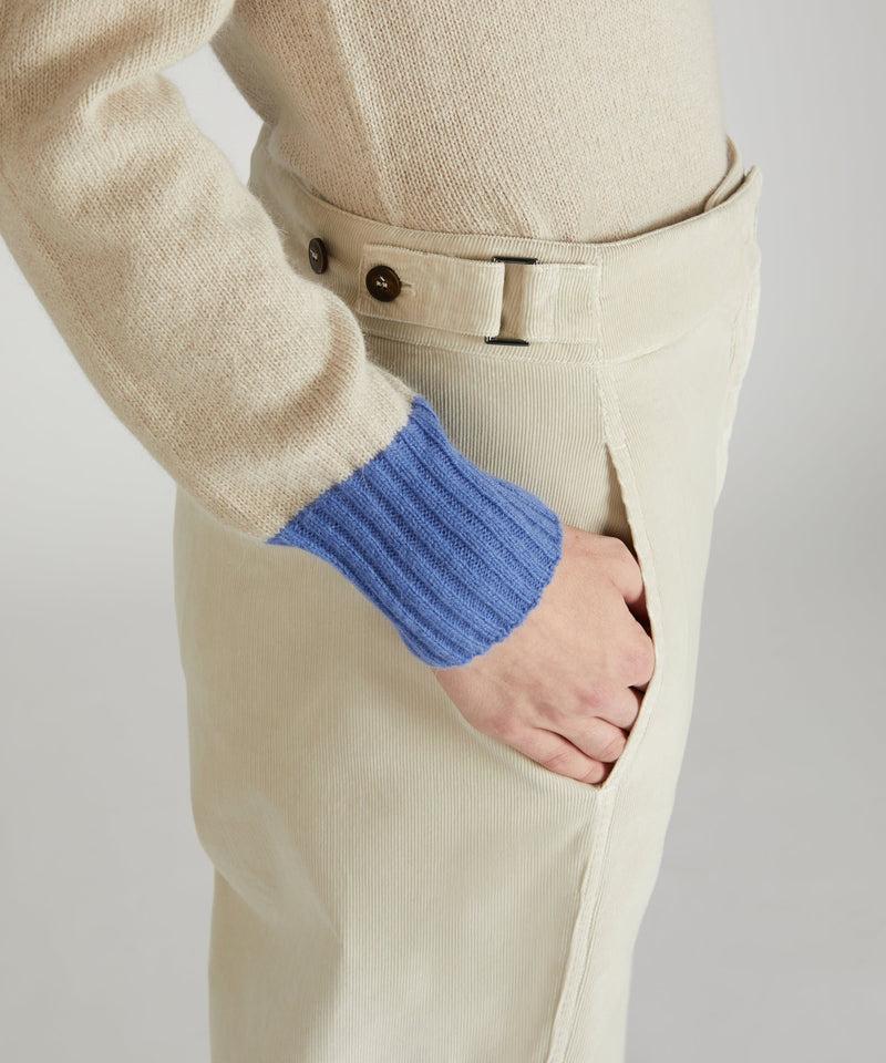 Slowear Pantalone regular fit in velluto In Vendita