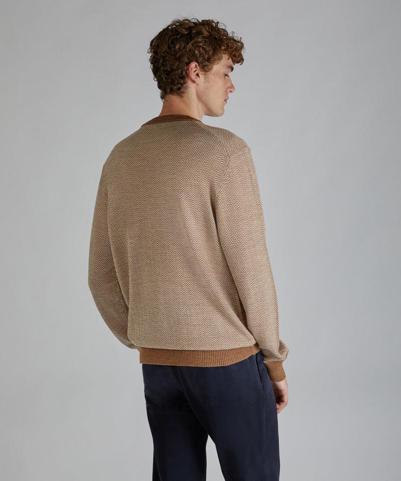 Slowear Girocollo slim fit in lana merinos In Linea
