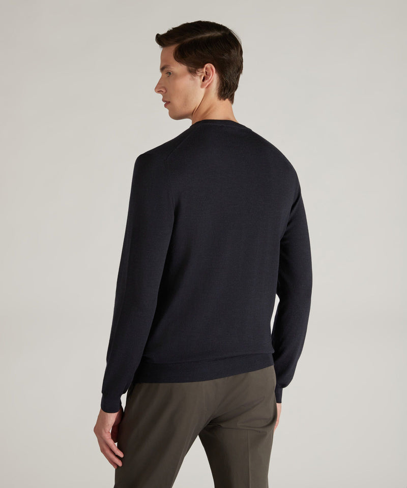 Slowear Girocollo slim fit in Flexwool certificato Consegna Veloce