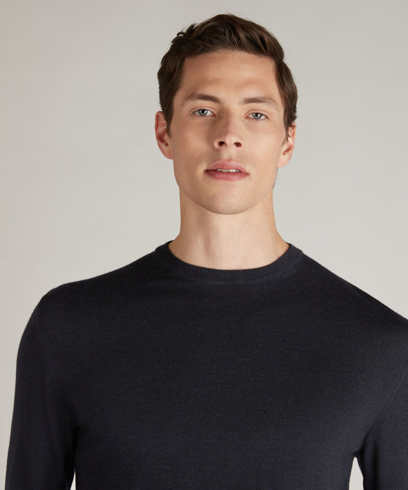 Slowear Girocollo slim fit in Flexwool certificato Consegna Veloce