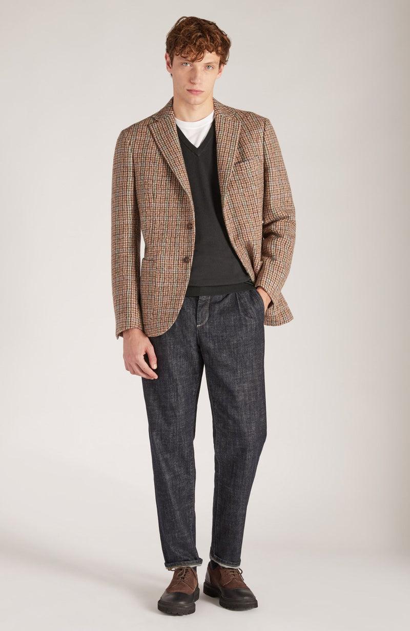 Slowear Maglia scollo a V slim fit in Flexwool certificato Promozione Limitata