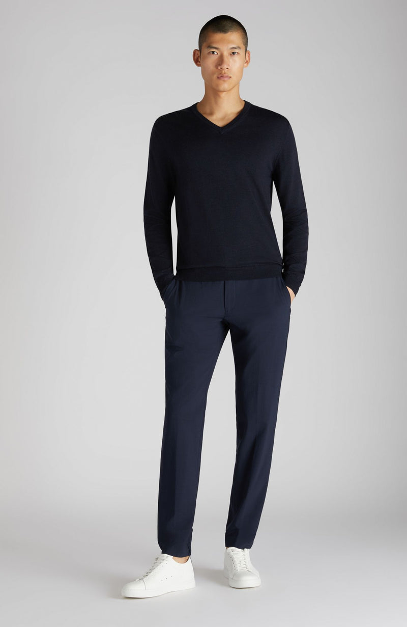 Slowear Maglia scollo a V slim fit in Flexwool certificato Fino Al -60%