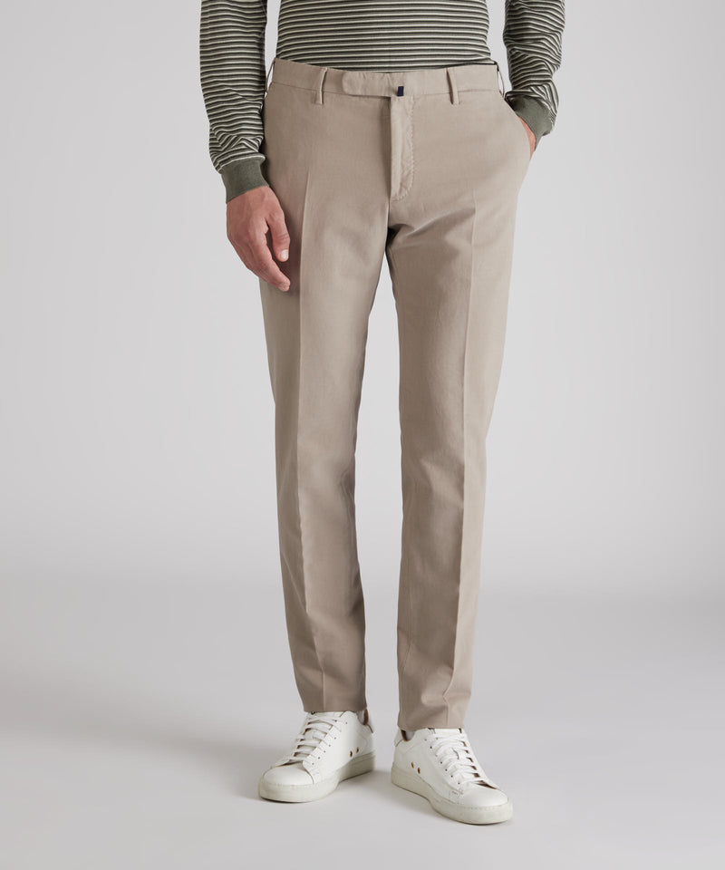 Slowear Pantalone slim fit in doeskin Sottocosto