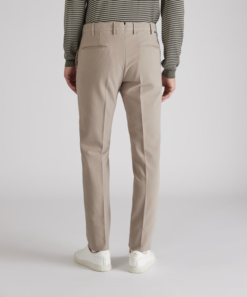 Slowear Pantalone slim fit in doeskin Sottocosto