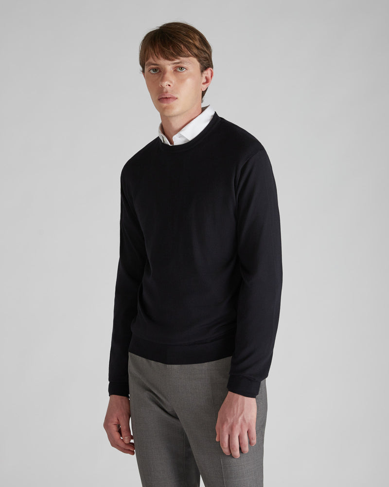 Slowear Girocollo slim fit in Flexwool certificato Novità