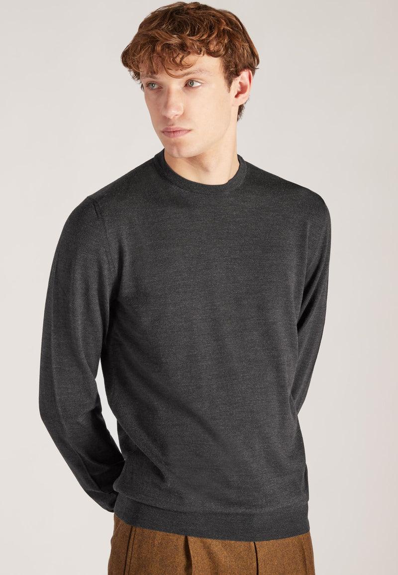 Slowear Girocollo slim fit in Flexwool certificato Presa