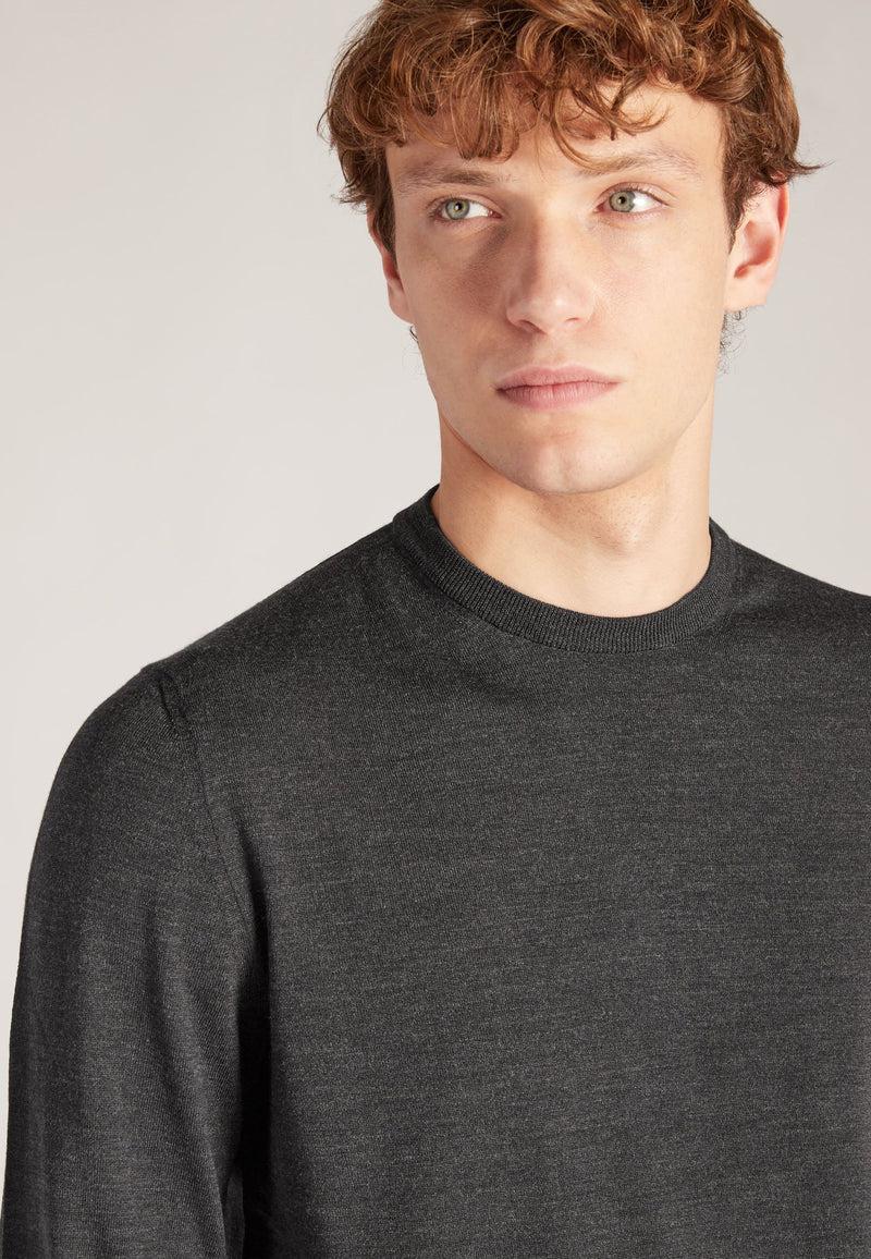 Slowear Girocollo slim fit in Flexwool certificato Presa