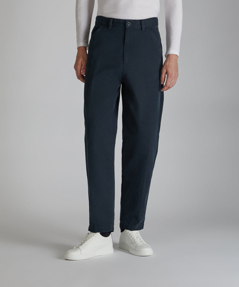 Slowear Pantalone carrot fit in chevron di cotone Online
