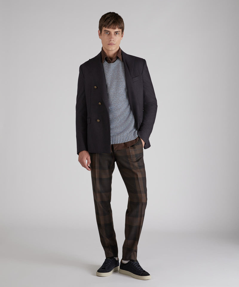 Slowear Girocollo slim fit in lana Geelong Offerte
