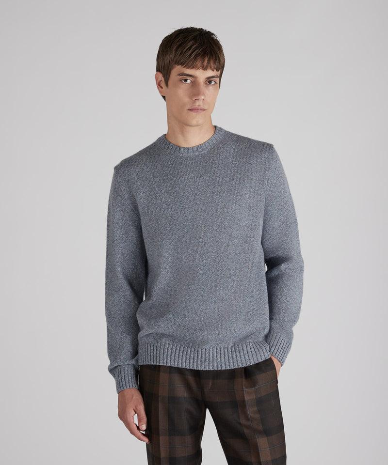 Slowear Girocollo slim fit in lana Geelong Offerte