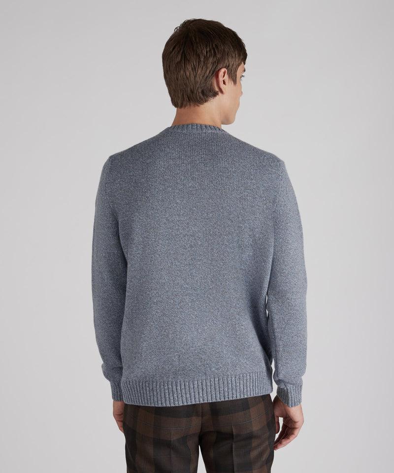 Slowear Girocollo slim fit in lana Geelong Offerte