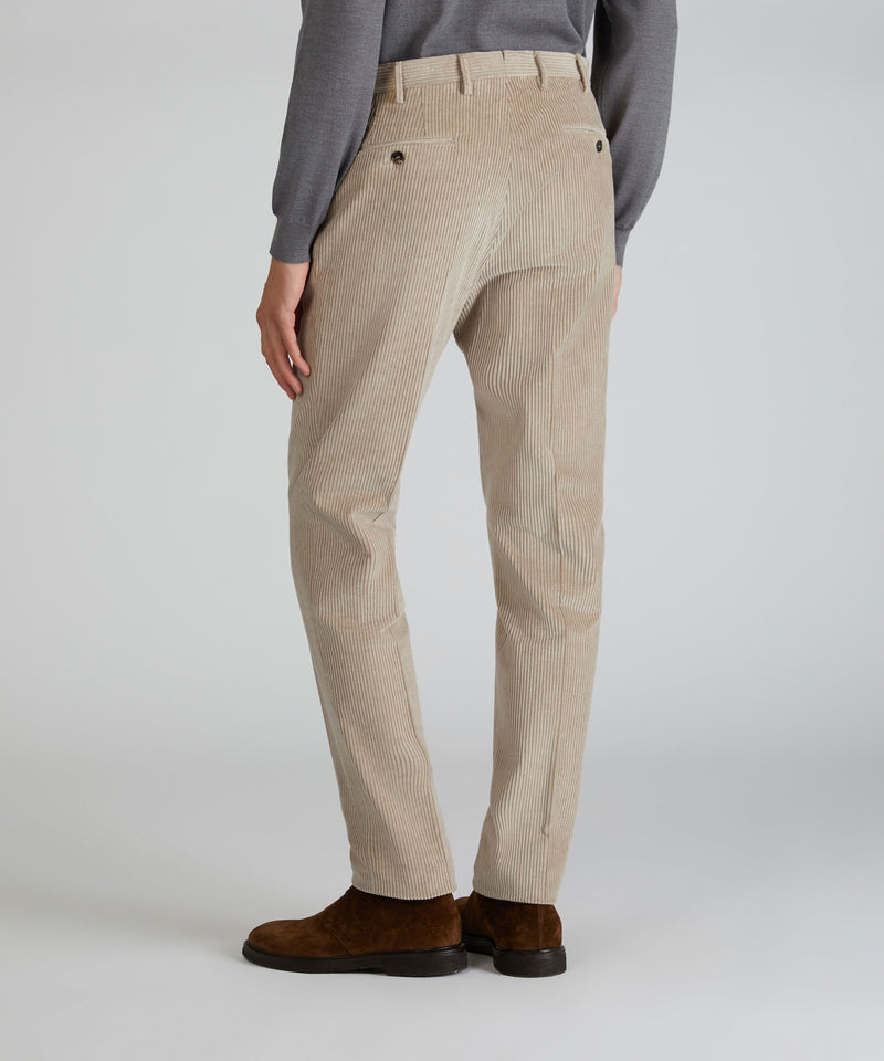 Slowear Pantalone regular fit in velluto Vendita Calda