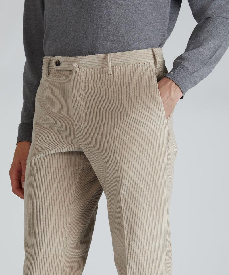 Slowear Pantalone regular fit in velluto Vendita Calda
