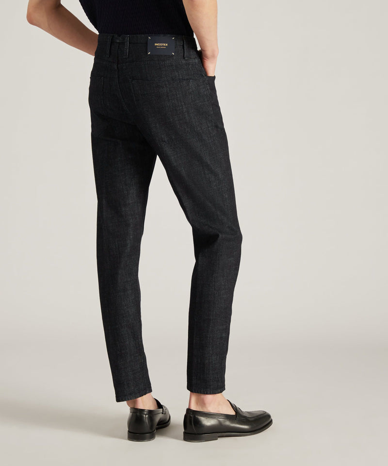Slowear Pantalone sartoriale slim fit in denim stretch Vendita Economica