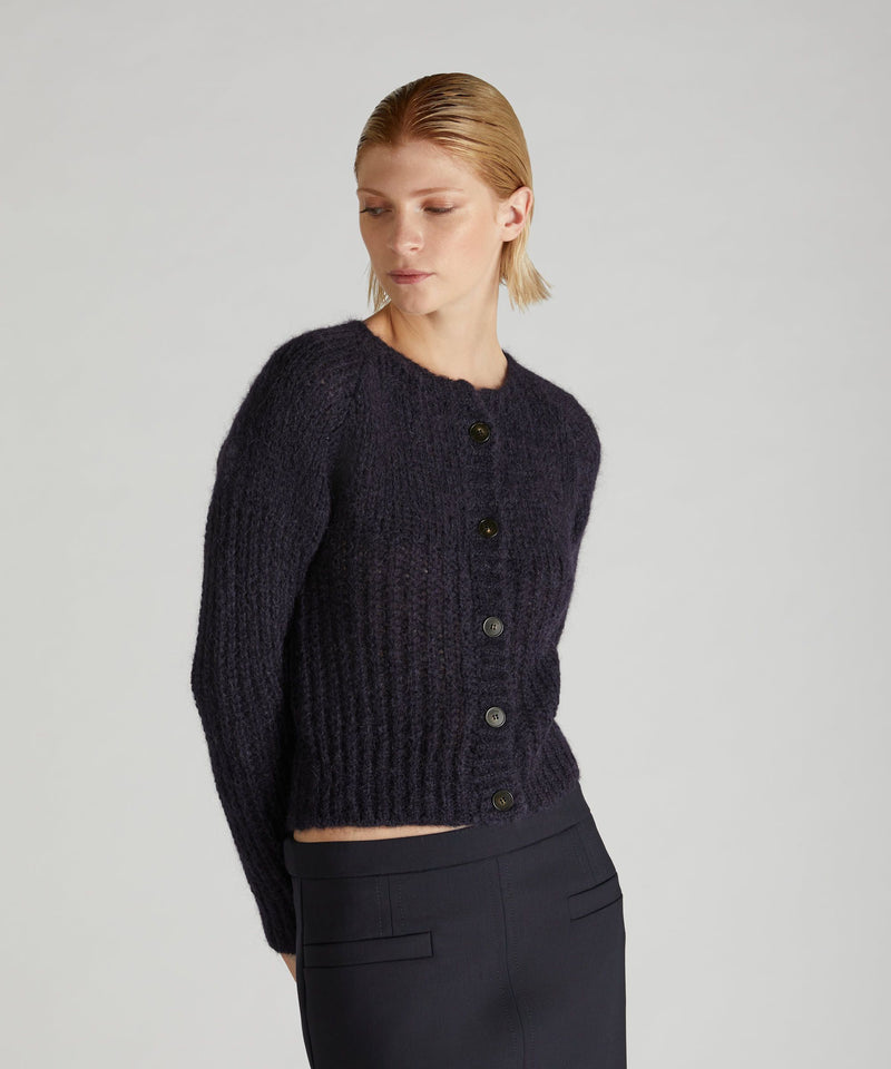 Slowear Cardigan slim fit in Mohair e Alpaca Negozio