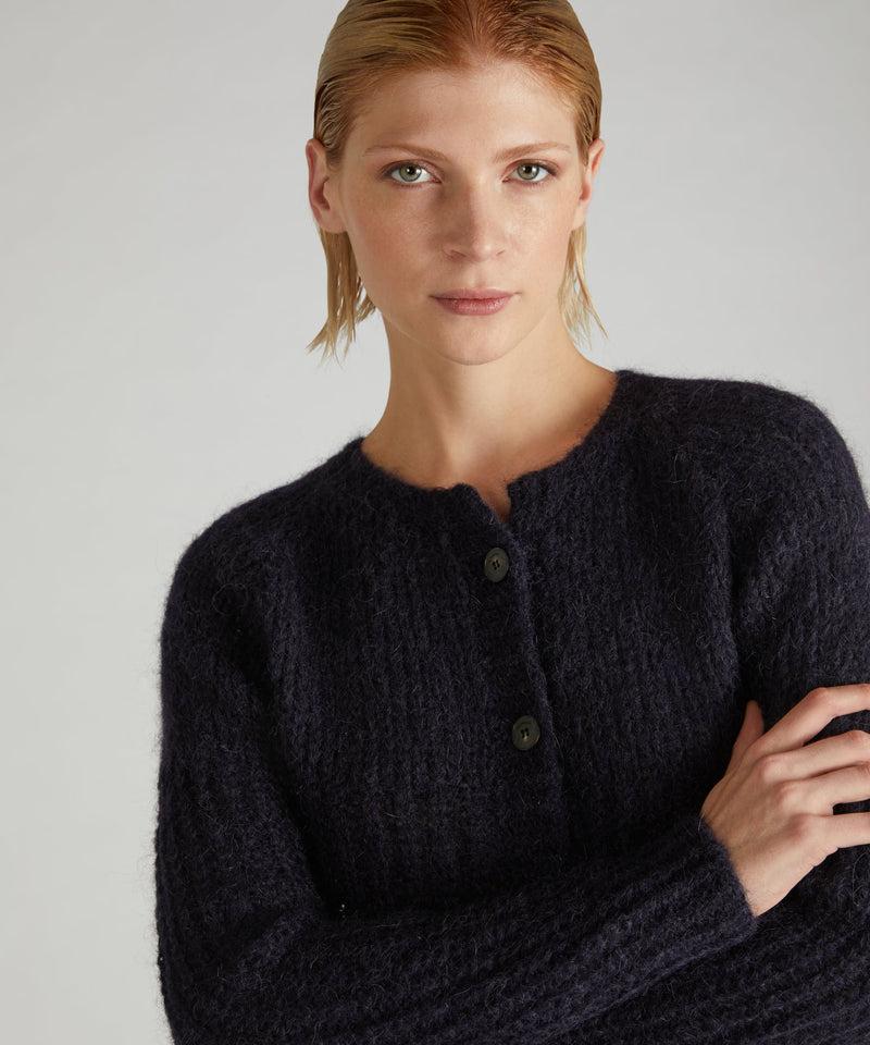 Slowear Cardigan slim fit in Mohair e Alpaca Negozio