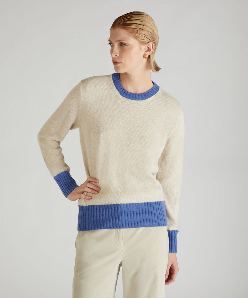 Slowear Girocollo over in lana e Angora Moda