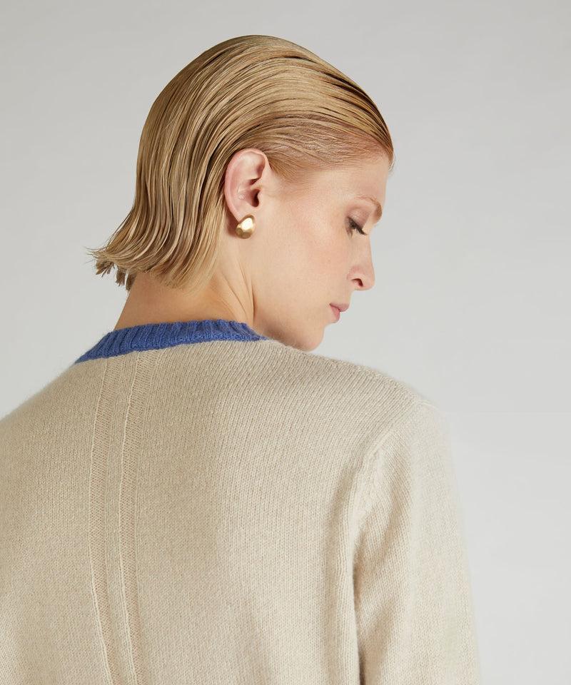 Slowear Girocollo over in lana e Angora Moda