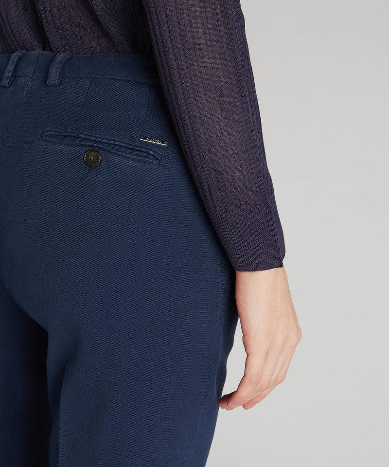 Slowear Pantalone slim fit in drill di cotone Italy