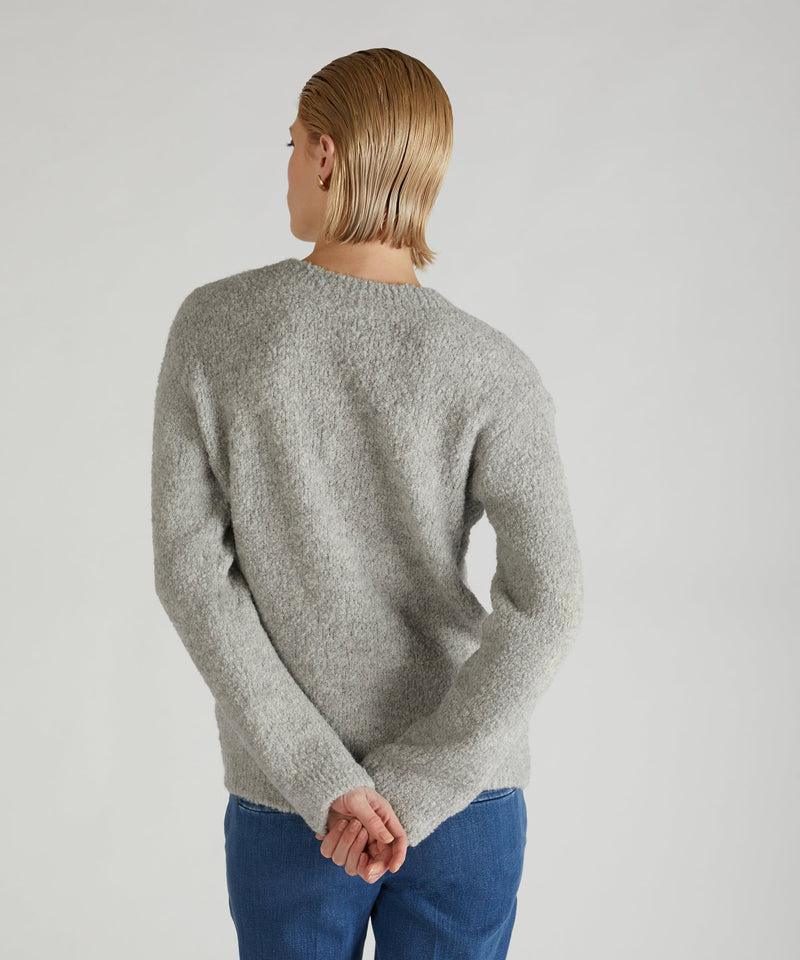 Slowear Maglia over in bouclé di lana e Alpaca Qualità