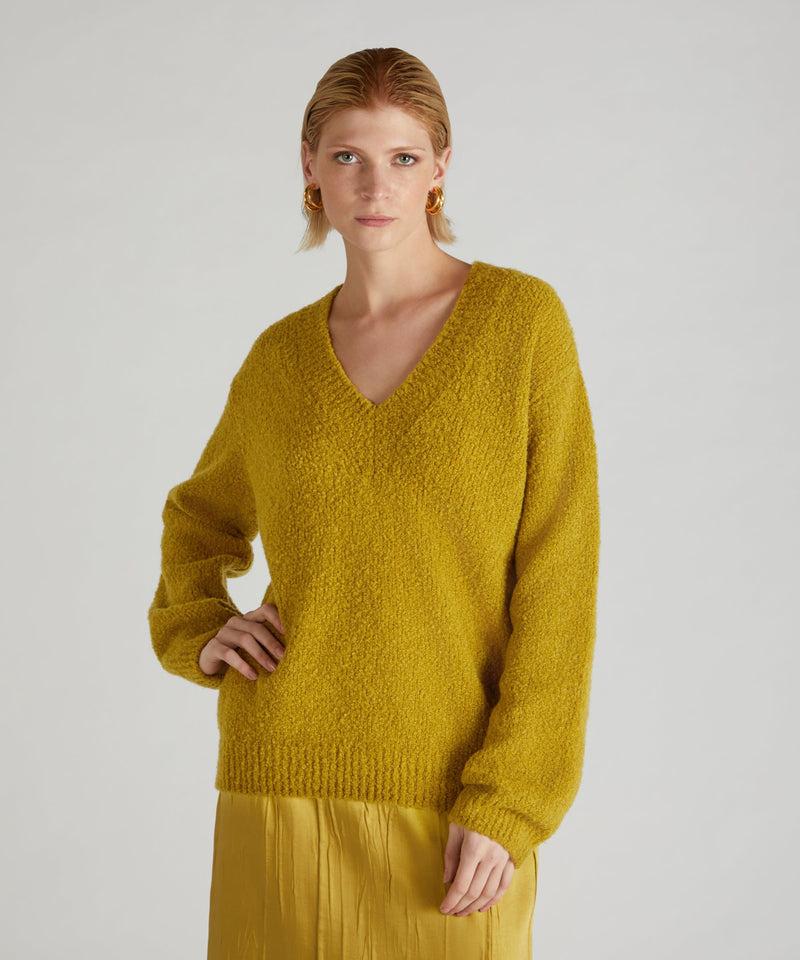 Slowear Maglia over in bouclé di lana e Alpaca Vendita