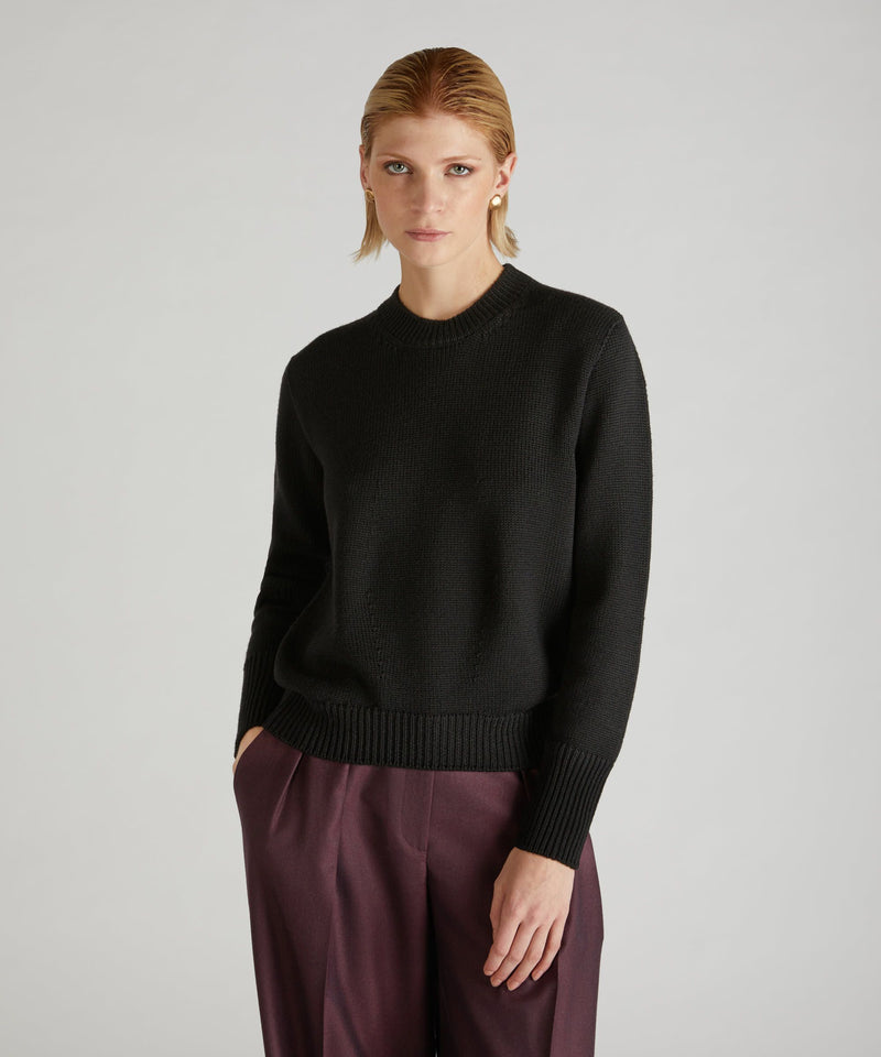Slowear Girocollo regular fit in lana merinos certificata Consegna Veloce