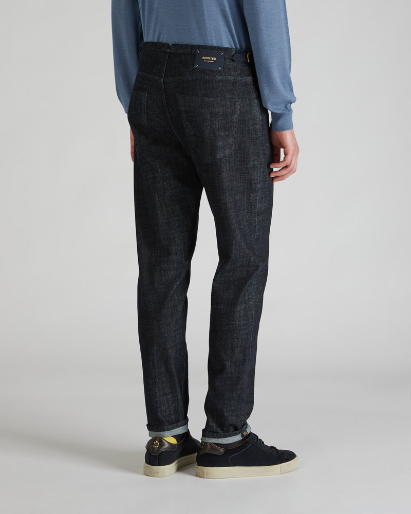 Slowear Pantalone sartoriale in denim stretch Saldi