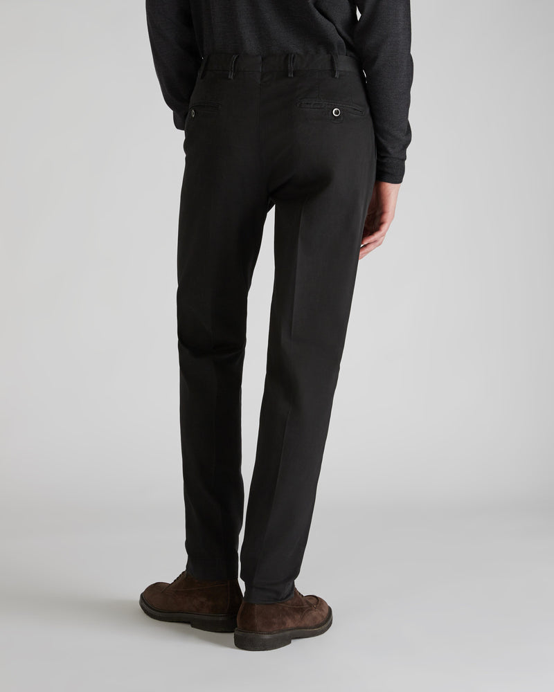 Slowear Pantalone tapered fit in tricocell certificato Vendita Calda