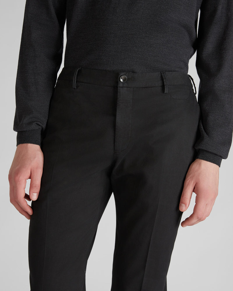 Slowear Pantalone tapered fit in tricocell certificato Vendita Calda