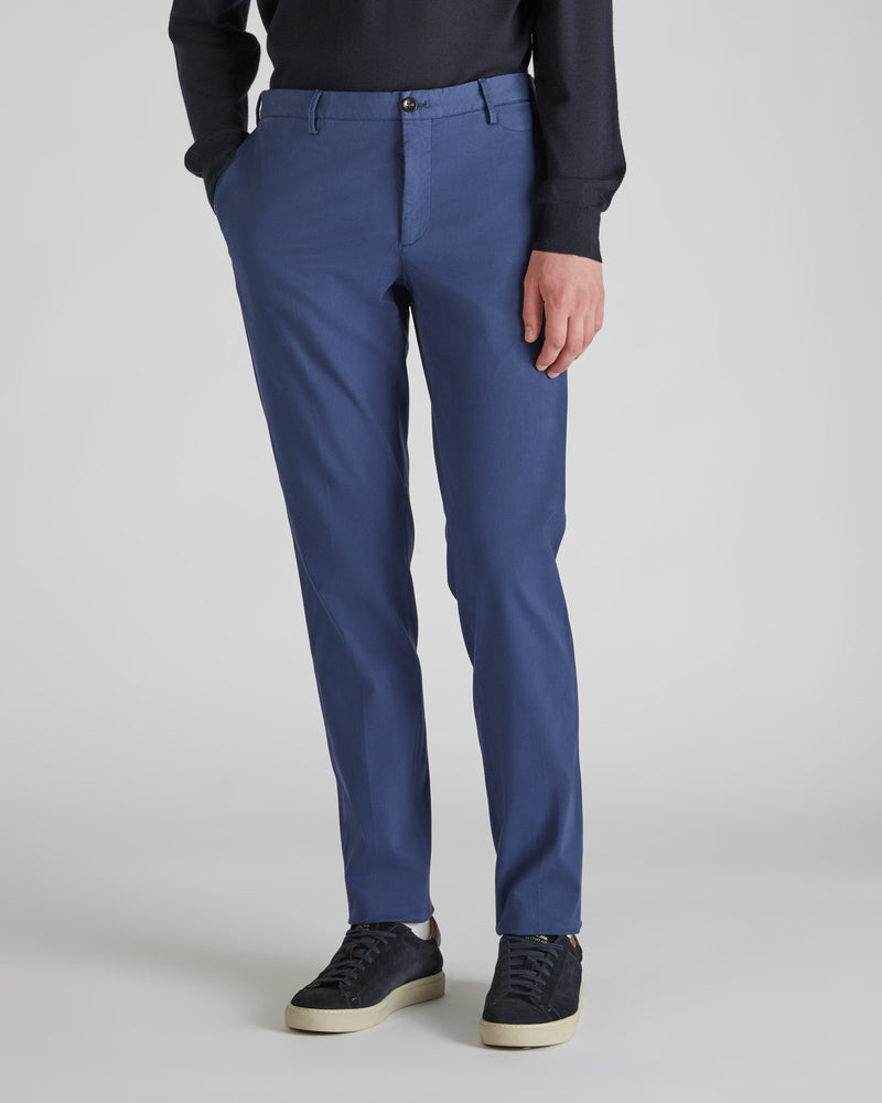 Slowear Pantalone tapered fit in tricocell certificato Vendite Flash