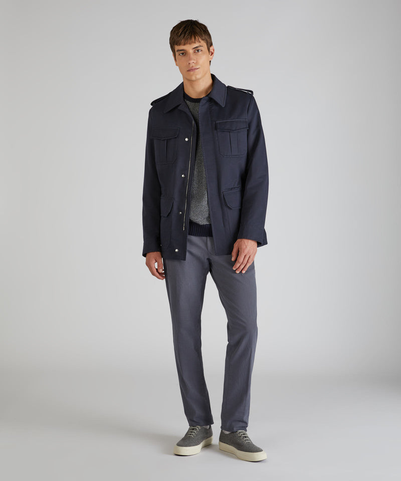 Slowear Pantalone slim fit in cotone stretch In Saldo