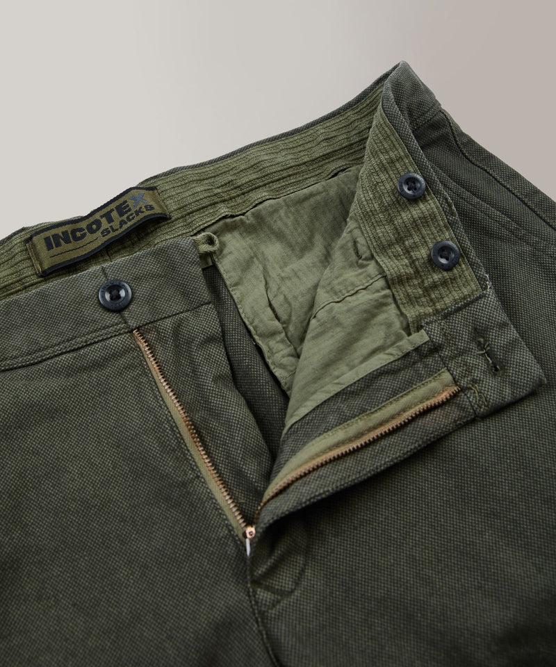 Slowear Pantalone slim fit in cotone microstrutturato Italy