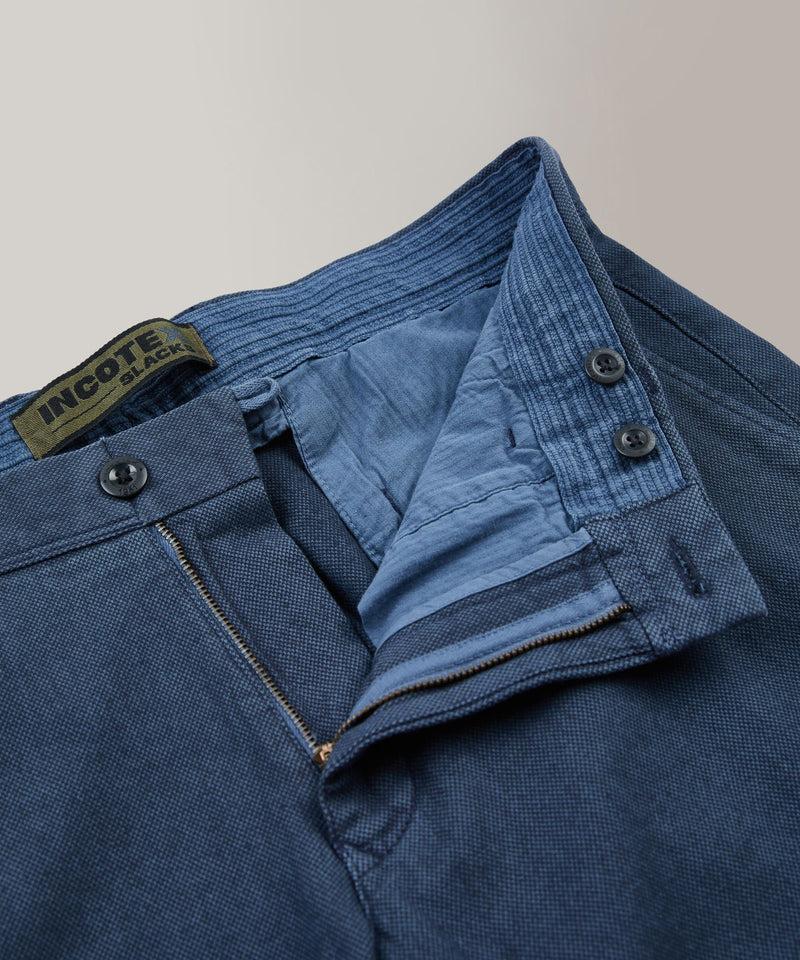 Slowear Pantalone slim fit in cotone microstrutturato Italia
