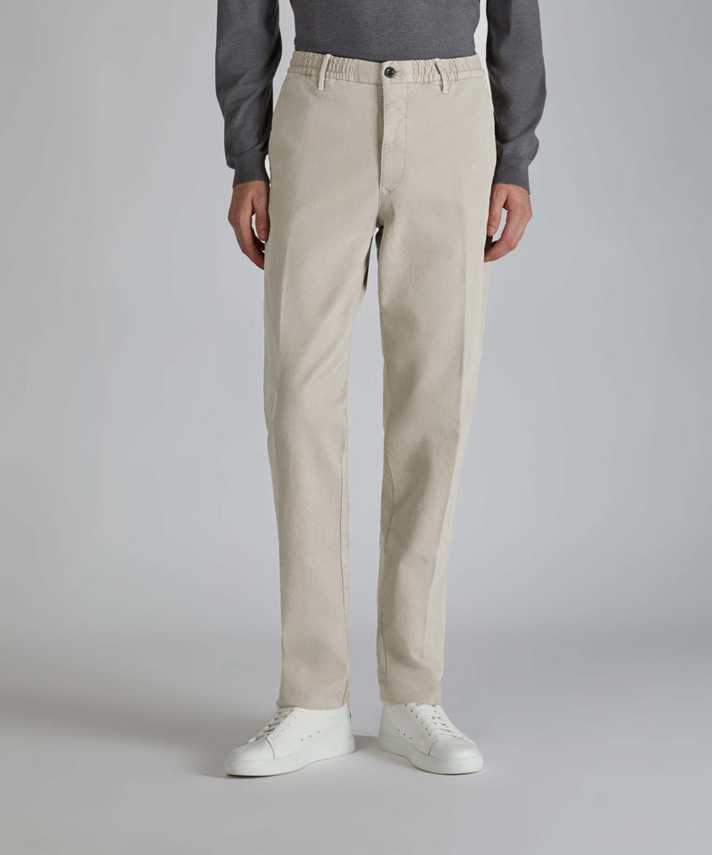 Slowear Pantalone slim fit in satin di cotone 2025