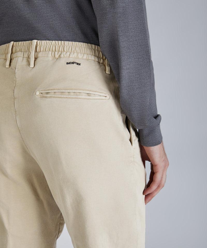 Slowear Pantalone slim fit in satin di cotone 2025