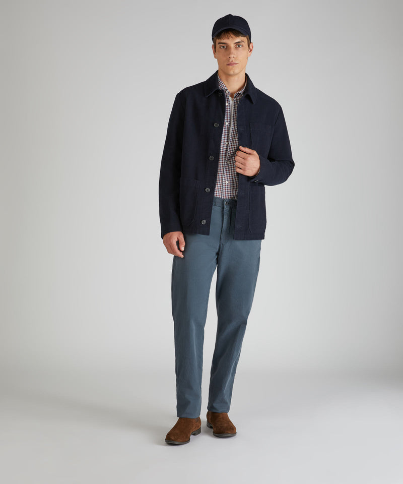 Slowear Pantalone slim fit in satin di cotone In Linea