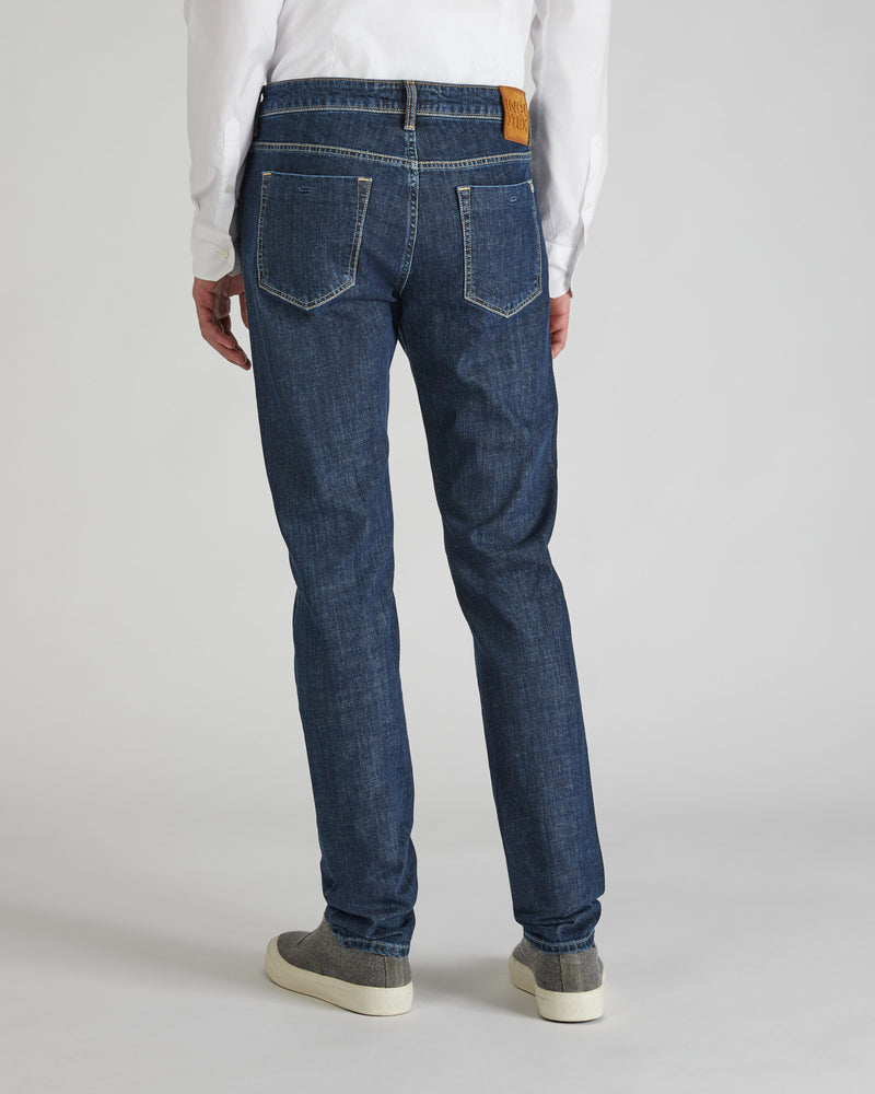 Slowear Pantalone cinque tasche slim fit in denim stretch Nuovo