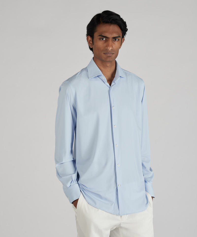 Slowear Camicia slim fit wash & wear in jersey tecnico Shopping Online