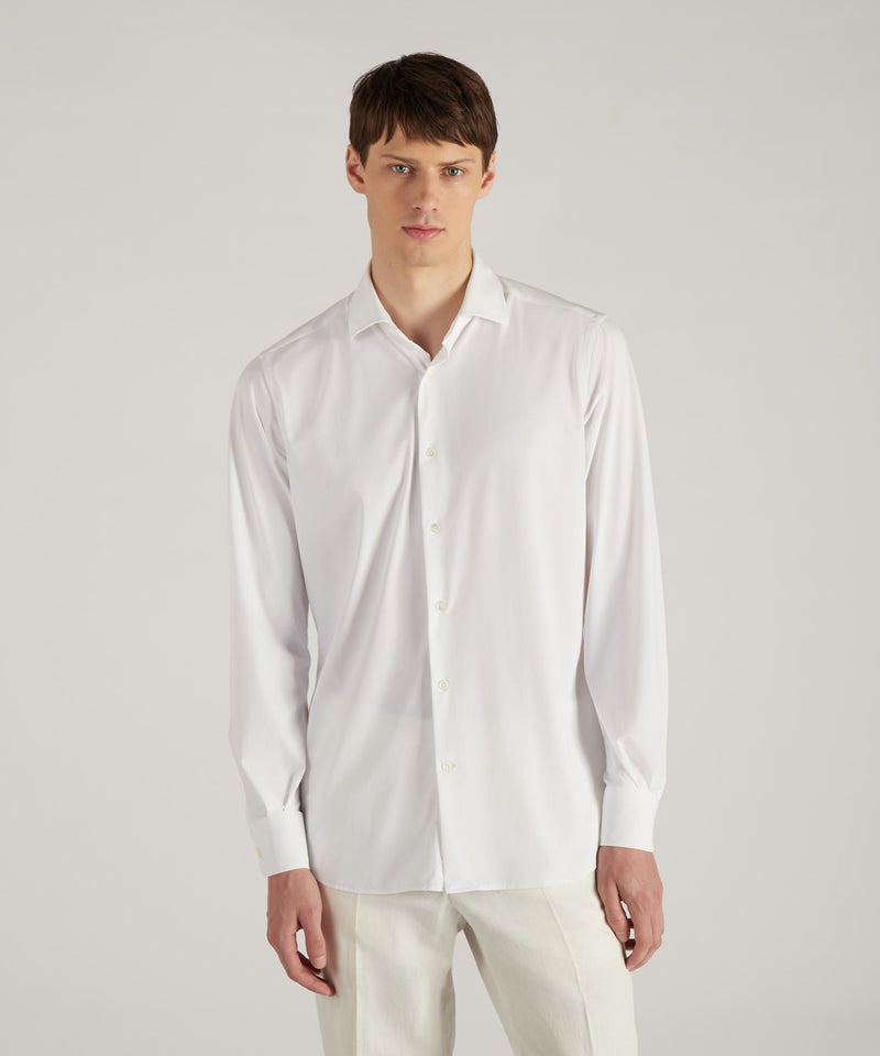 Slowear Camicia slim fit wash & wear in jersey tecnico Affare Del Giorno